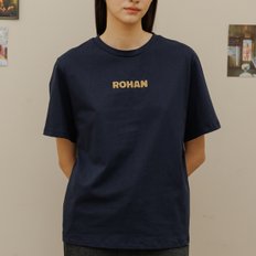 Logo round half-sleeve t-shirt_Navy