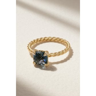 DAVID YURMAN 데이비드 율만 샤틀렝 18k 골드 토파즈 다이아몬드 링 1647597304486895