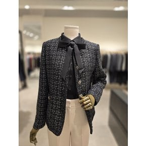 [파주점] 모던 라운드 트위드 버튼 업 자켓 JR9A0JK701