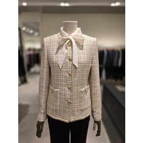 [파주점] 모던 라운드 트위드 버튼 업 자켓 JR9A0JK701