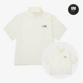 [국내정식매장] 노스페이스 티셔츠 The North Face DAY TECH S/S ZIP TEE - CREAM 집티