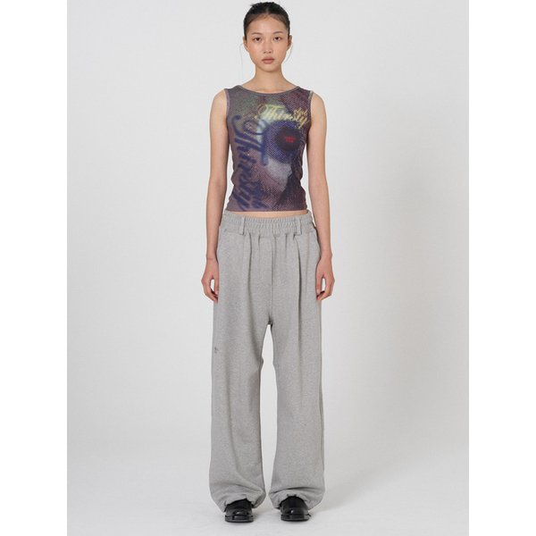 Comfy 2way Overfit sweat pants - Grey