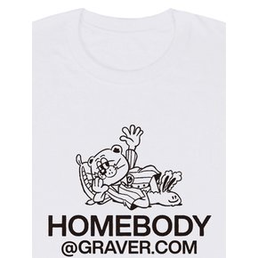 [UNISEX]HOME BODY 롱슬리브 티셔츠_화이트