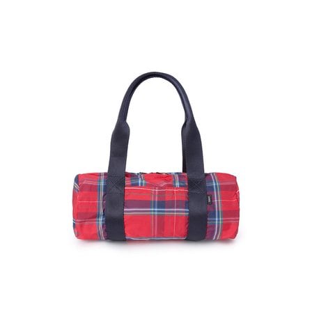 바니쉬먼트 Check duffle bag_red