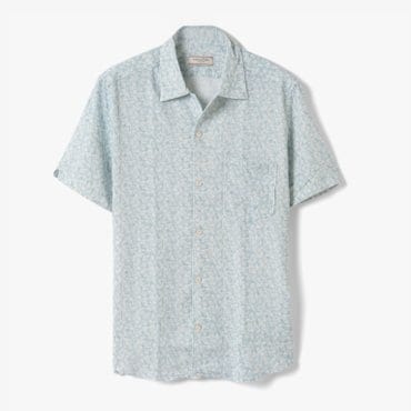 샌프란시스코마켓 /틴토리아 마테이 954/LEAF PRINTED SHIRTS/남성 반팔 셔츠/ TME1M40005