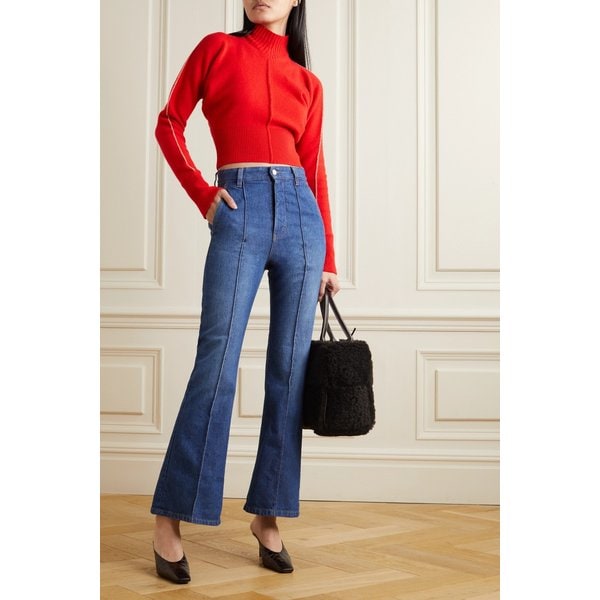 브리짓 하이 라이즈 플레어 진 블루 1647597289868615