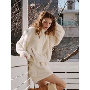 Boucle zip-up (Ivory)