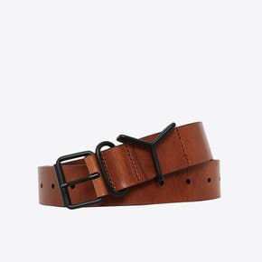 와이프로젝트 Y로고 클래식 레더 남성 벨트 BELT1Y S23 BROWN