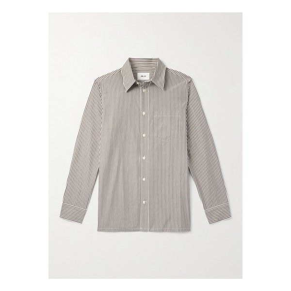NN.07 콜비 50009 스트라이프 코튼 포플린 셔츠 46376663162896369