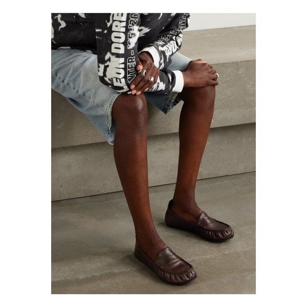 텍스처 가죽 로퍼 초콜릿 46376663162899134