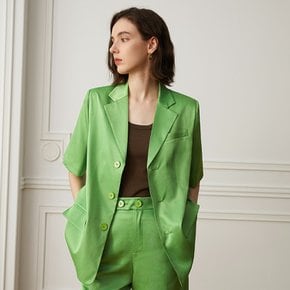 YY_Lovey short suit set_green jacket