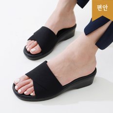 5cm 슬리퍼 주름 통굽 웨지 사무실슬리퍼 국내생산 112382