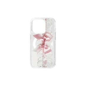 [MagSafe]Romantic Pink Lace Ribbon phonecase