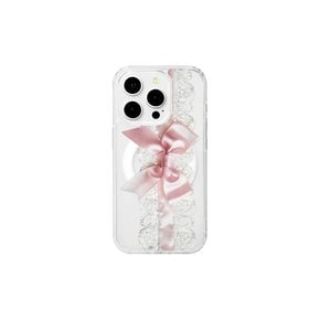 [MagSafe]Romantic Pink Lace Ribbon phonecase