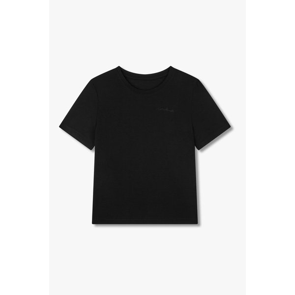 레이온 블렌드 레터링 자수 티셔츠 7125240107199