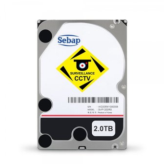 엠지솔루션 Sebap 세바프 BUSCAR CCTV HDD SVP1200RS 2TB (리퍼비시)