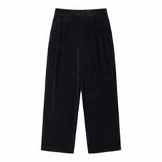 Black Wide Fit Corduroy Pants_CWPAW24882BKX