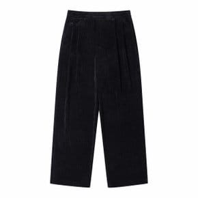 Black Wide Fit Corduroy Pants_CWPAW24882BKX