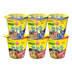 [오뚜기] 컵누들 우동맛 X 3개 + 얼큰쌀국수 X 3개 (총6개/실온보관)
