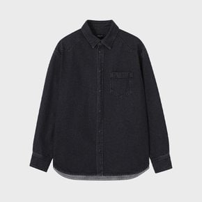 [파주점] 옴므 시그니처 엠블럼 데님 셔츠 SI2SH920BK