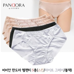 [무료배송]비비안 판도라 티나지 않는 여성 노라인 헴팬티5종