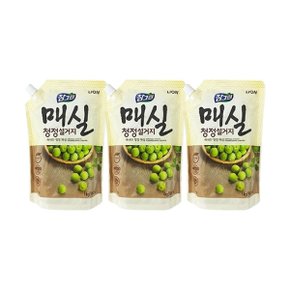 참그린 주방세제 매실 청정 설거지 리필 1kg x3