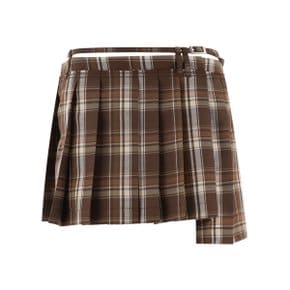 [아크네 스튜디오] Mini skirt AF0462AFQ Brown