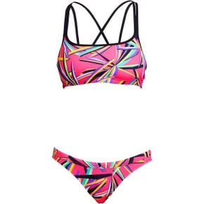 독일 펑키타 여자 수영복 Funkita Womens Bikini Set Sports Swim Top Criss Cross Blade Stunne