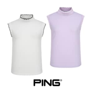 [24 S/S]   여성 물결 시보리 배색 민소매 티셔츠    121D2TR653   (출시가  198,000)
