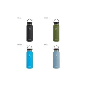 하이드로플라스크 Hydro Flask 하이드레이션 와이드마우스 40oz 물통 블랙