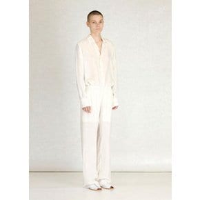 가브리엘라콜가먼츠 24SS GABRIELA COLL GARMENTS NO.260 CUPRO LONG TROUSERS IN WHITE