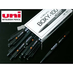 [그린에버] 일본 MITSUBISHI uni BOXY-100 유성볼펜 0.7mm 블랙 X 10자루