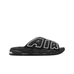 나이키 에어 모어 업템포 슬라이드 블랙 화이트 Nike Air More Uptempo Slide Black White