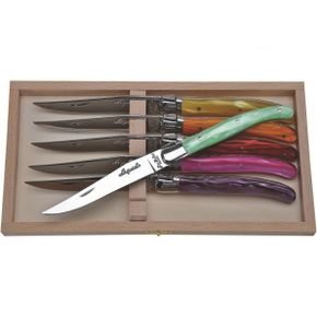 독일 라귀올 장듀보 나이프세트 1855727 Laguiole Jean Dubost 98/13780 Table Knives Set of 6