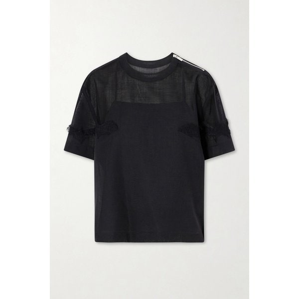 레이스 트림 오간자 티셔츠 46376663163025232