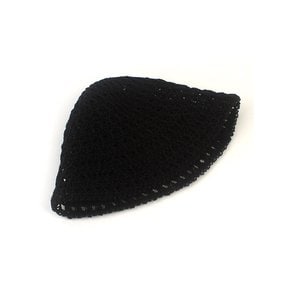 Deep Summer Knit Black Bucket Hat 버킷햇