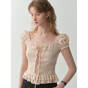 플로움 Vintage Corset Blouse(3color)
