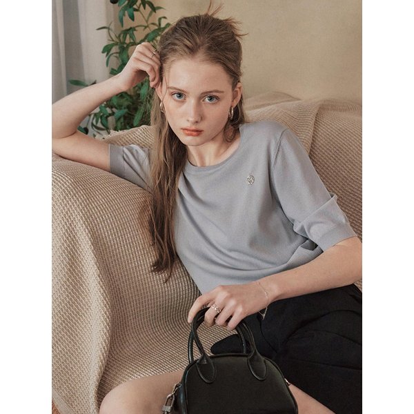 [3컬러] 스무디 반팔 니트