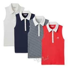 [정품]말본 골프 여성 클라우디아 민소매 폴로 티셔츠 MALBON CLAUDIA SLEEVELESS POLO