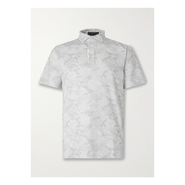 아이콘 카무플라주 프린트 테크 저지 골프 폴로 셔츠 그레이 46376663162896127