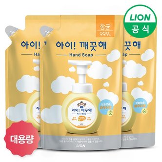 라이온코리아 아이깨끗해 핸드워시 대용량 리필 450ml x 3개