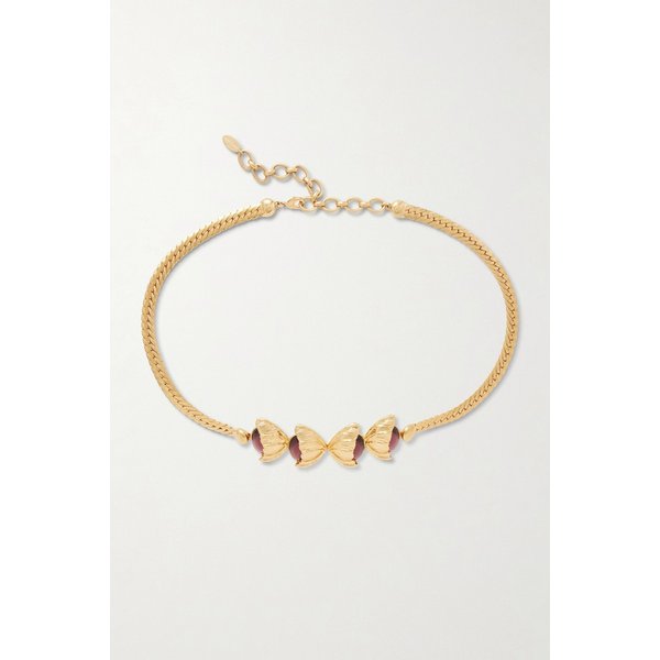 소니아 페트로프 레트로 플라워 장식 골드 플레이트 벨트 46376663162984016