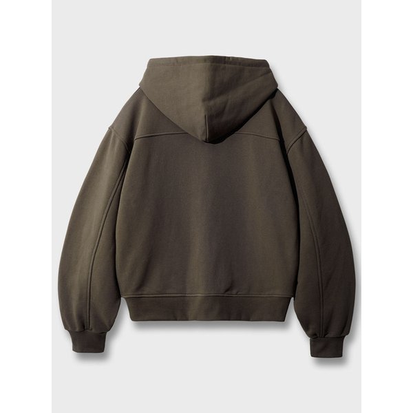 뉴웨이브 크롭 후드집업 시더브라운 SJHD1535