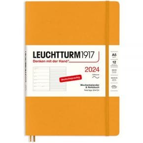 독일 불렛저널 로이텀 2024 다이어리 LEUCHTTURM1917 367781 Weekly Calendar Notebook Medium A