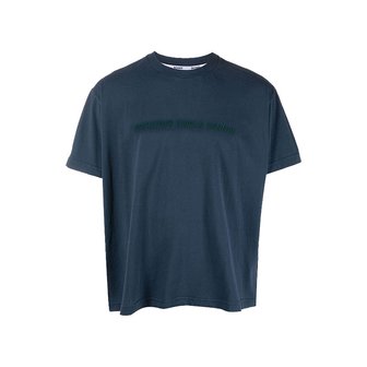 써네이 로고 프린트 티셔츠 네이비그린 / SN2PXH01BP-JE130-502