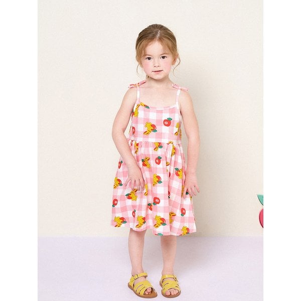 NEW달콤버니체크끈나시원피스