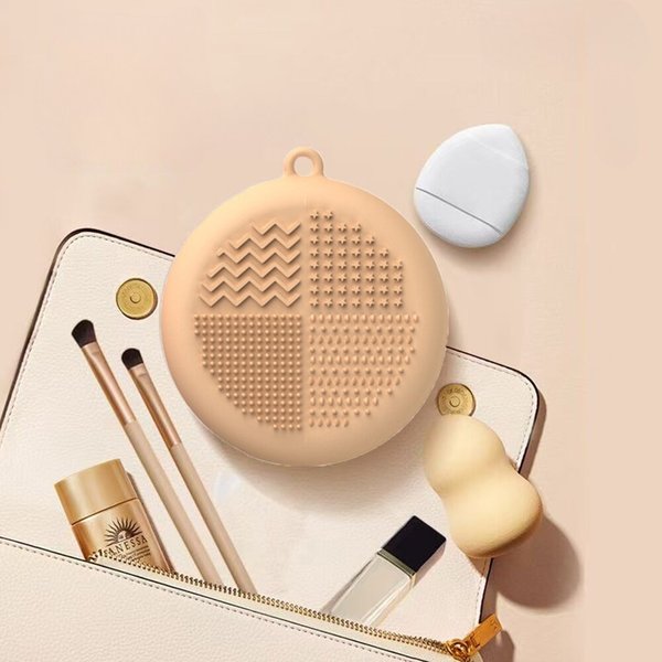 [토마]실리콘 퍼프 보관함_핑크 5개세트 화장품 보관정리 화장솜 보관 정리(CN221)