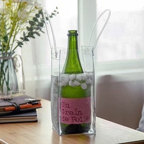 와인 칠링백 투명 PVC 샴페인 쿨러 바스켓 맥주