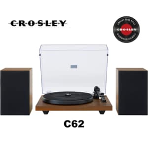 크로슬리 [CROSLEY 크로슬리] C62 우드 안티 스케이팅 프리미엄 블루투스 턴테이블 공식수입 C62B-WA4