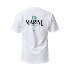 14수 반팔 티셔츠 코튼 숏 슬리브 화이트 Marine